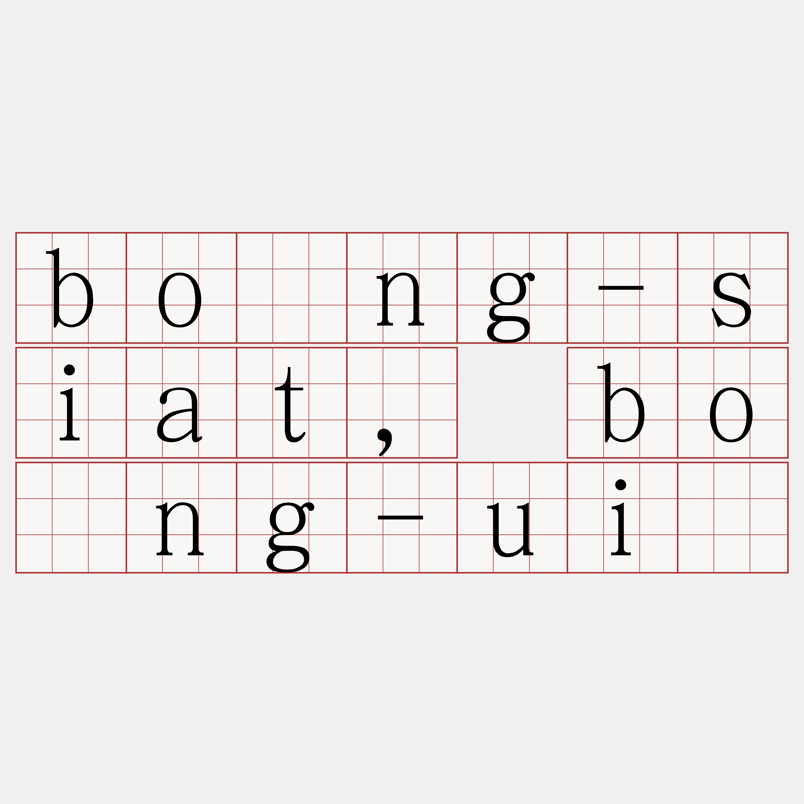 bōng-siat, bōng-uî
